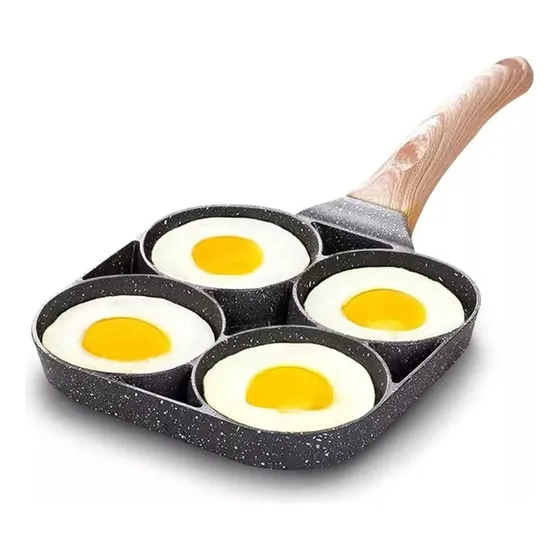 Sarten Antiadherente 4 Puestos Sarten Multifucional Huevos 