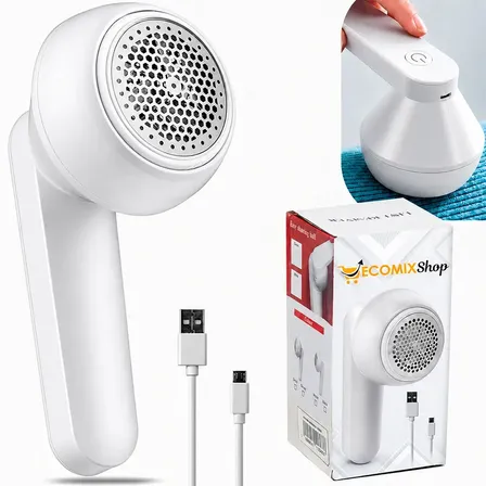 Removedor de Fiapos Elétrico Papa Bolinha a Bateria Branco