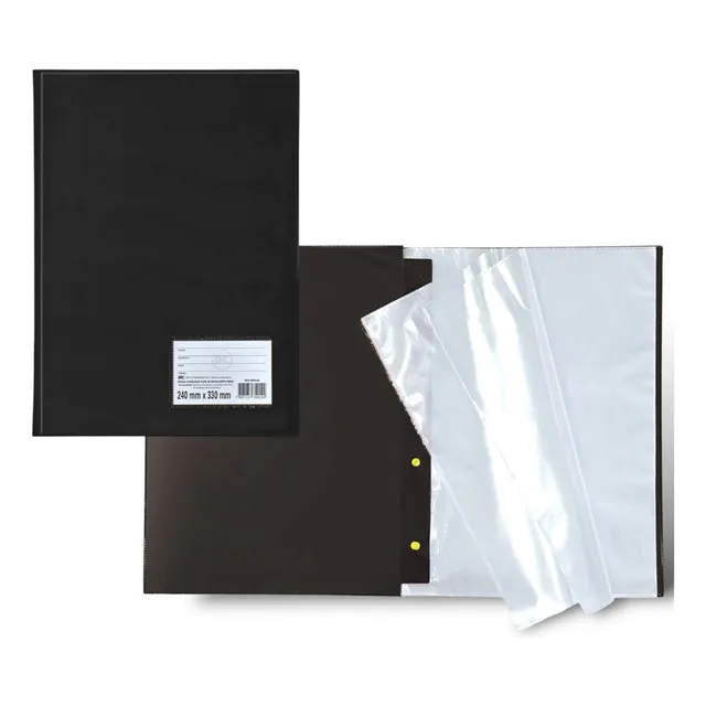 * Carpeta Catalogo Con 50 Sobres Plasticos Archivos P