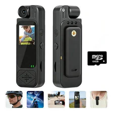 Câmera De Ação 4k Ultra Hd Mini Wifi Sport Filmadora+64gb Preto