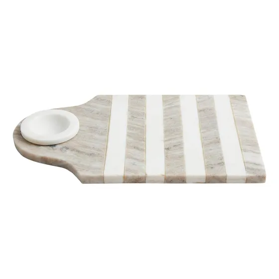 Tablero De Tablero De Taza De Salsa A Rayas De Pastel De 8 X