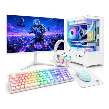 Pc Gamer Completo Branco Intel I7 16gb Ssd480gb Gt730 480 Gb 16 Gb Placa De Vídeo Gt 730 4gb