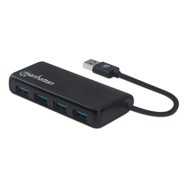Conector Multiple Manhattan 4 Puertos Para Usb Udb Tipo /v