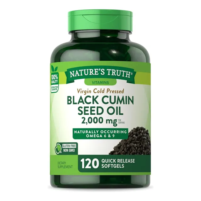 Aceite De Semilla De Comino Negro Nature's Truth 120 Cápsula Sin Sabor