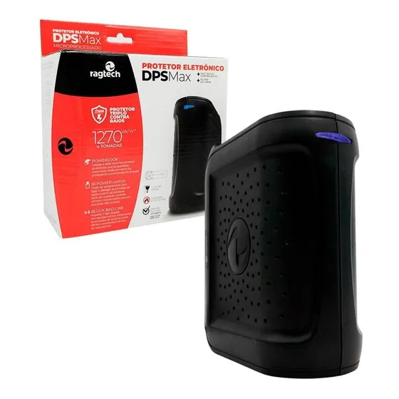 Protetor Eletrônico Ragtech Dps Max, Bivolt, 4 Tomadas