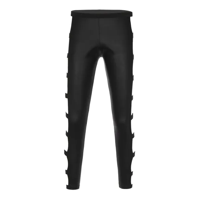 Pantalon Pvc Piel Sintetica Para Hombre Largo