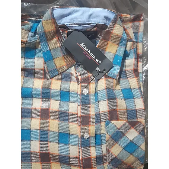 Camisa De Caballero Estampado Cuadros