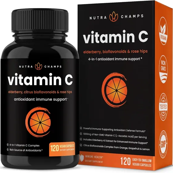 Suplemento Vitamina C De 1000 Mg 120 Unidades Nutrachamps