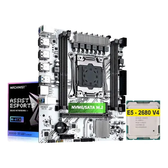 Kit Xeon Placa Mãe Machinist X99 Ddr4 + E5 2680 V4 Cpu
