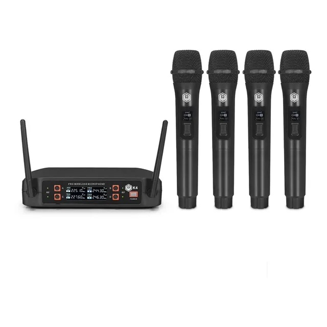 Winmix K4 4 Micrófonos Profesional De Mano Vhf