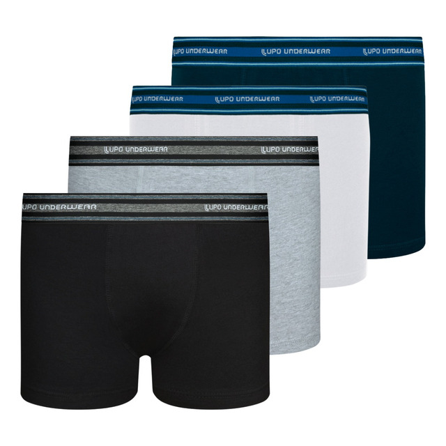 Kit 4 Cuecas Boxer Lupo Infantil Cueca Box Original Menino Kit 4 Cuecas Boxer Lupo Infantil Cueca Box Original Menino
