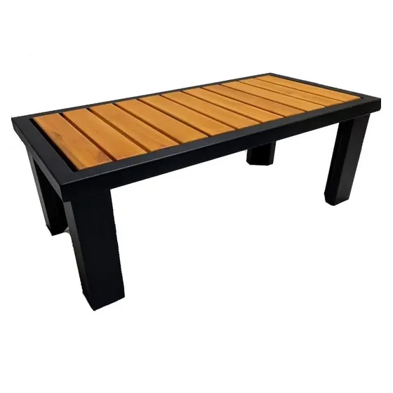 Mesa Ratona De Acero Y Madera Para Parques Y Jardines