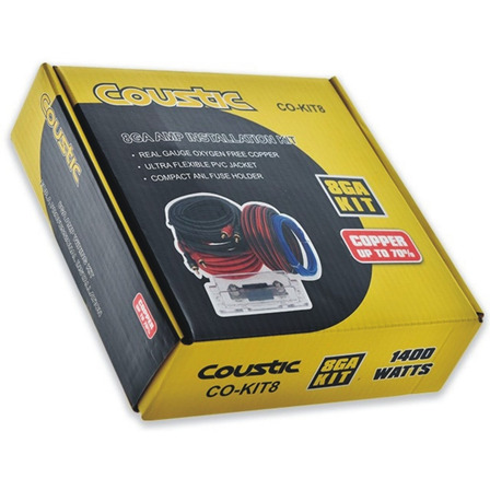 Kit Profesional De Instalación Calibre 8 Coustic Co-kit8 Kit Profesional De Instalación Calibre 8 Coustic Co-kit8