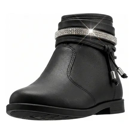 Bota Molekinha Infantil Menina Palmilha Conforto Preta