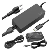 Cargador Laptop Adaptador C 65w Lenovo Hp Dell Color Negro