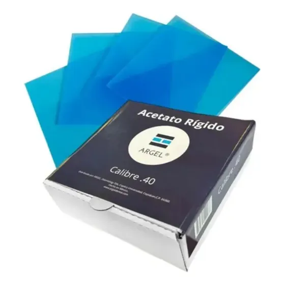 Acetato Rígido Dental Calibre .40 Para Guardas 20 Pzs