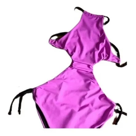 Traje De Baño Enterizo Trikini Cuello Halter 
