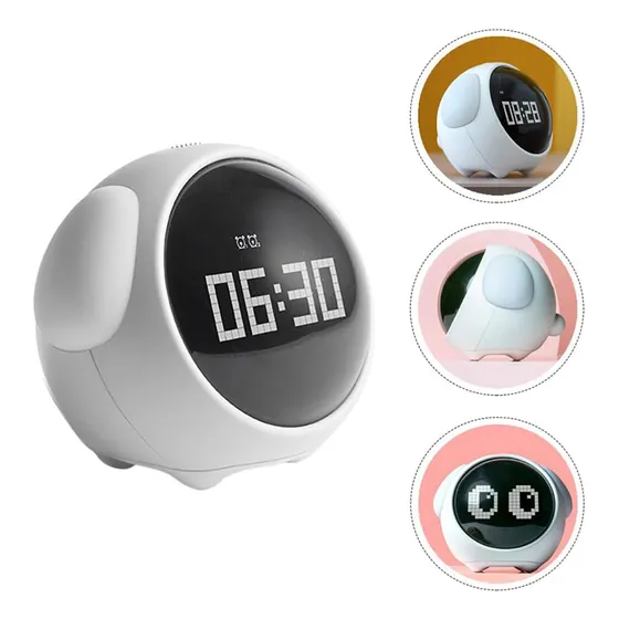 Reloj Despertador Niños Ajuste De Alarma Doble Luz Nocturna