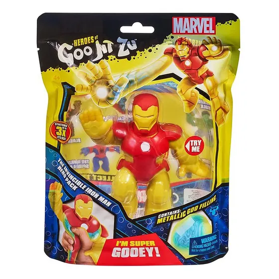 Heroes Goo Jit Zu Marvel Boneco Elastico Homem De Ferro 2697