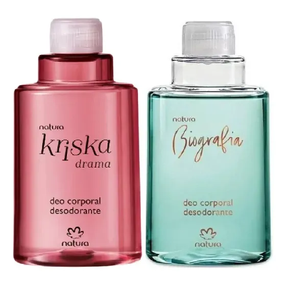 Deo Corporal Biografia E Kriska Drama Refil Fem 100ml Natura 2 Unid