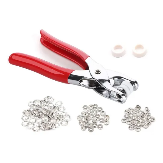 Kit De Alicates Perforadores Con Ojales Metálicos 25 Broche