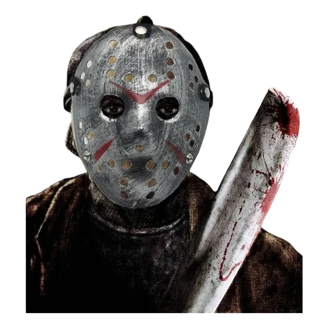 Mascara Y Machete Jason 100% Original Viernes 13 Halloween 