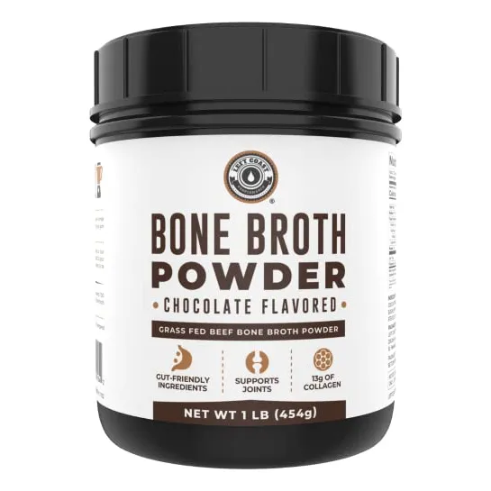 Caldo De Huesos, Proteína En Polvo, Left Coast Chocolate, 45