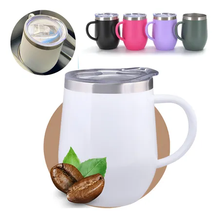 Caneca Térmica Copo De Café Chá  Cuia Com Tampa E Alça 360m