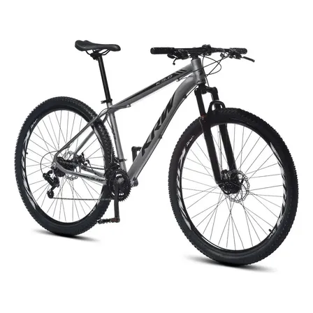 Bicicleta Aro 29 Krw Alumínio 24 Vel Freio A Disco X42 Cor Grafite/preto Fosco Tamanho Do Quadro 17
