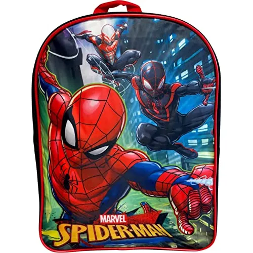 Ruz Spiderman 15  Mochila De Bolsa De Escuela (rojo Fny4j