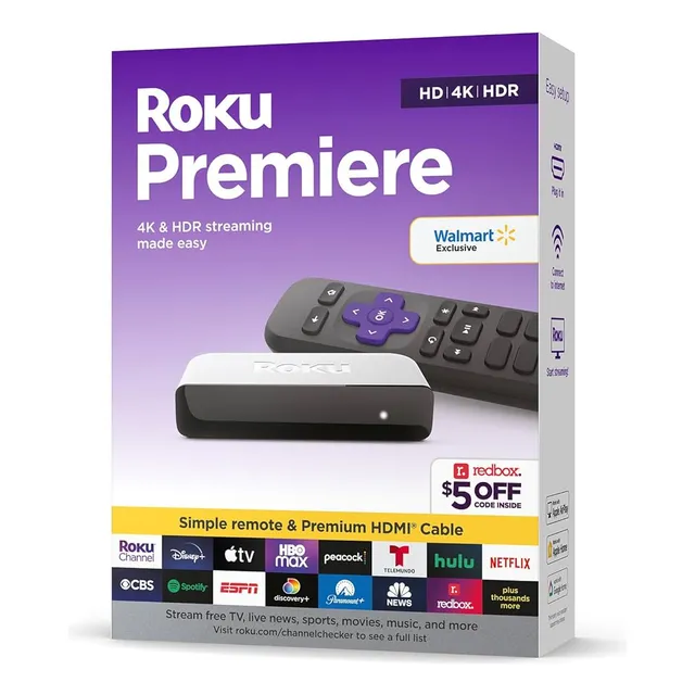 Roku Premier Transmisión Hd 4k Hdr Streaming Netflix 3920rw