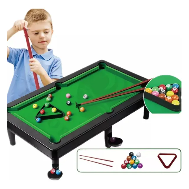 Mini Mesa De Billar Juego Pool Juguete Deportivo Fiesta Niño