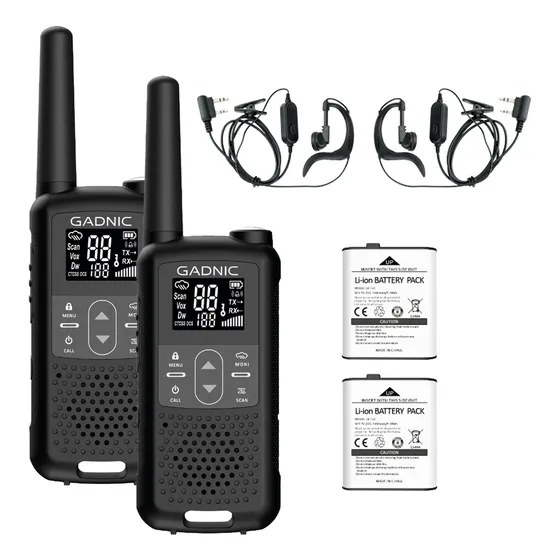 Handy Gadnic Wk5200 Kit X2 22ch Uhf Display Usb C + Manos Libres
