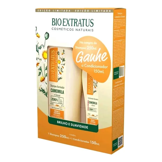 Kit Camomila Bio Extratus Shampoo 250ml E Condi 150ml