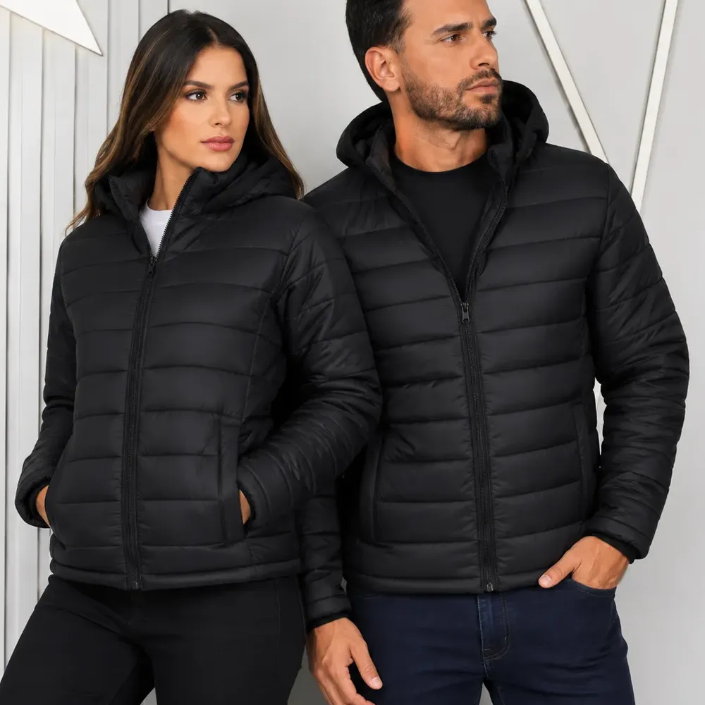 Jaqueta Puffer Bobojaco Térmico Corta-Vento Impermeável Frio