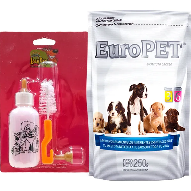 Leche Cachorros + Mamadera - Sustituto Lacteo Premium 250g