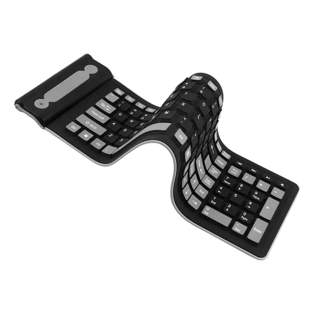 Teclado Bluetooth Plegable De Silicona 107 Teclas