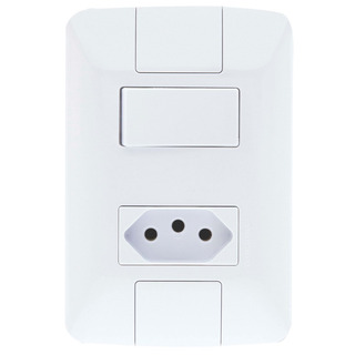 Kit C/ 5 Interruptor Paralelo + Tom 2p + T 10a Aria Kit C/ 5 Interruptor Paralelo + Tom 2p + T 10a Aria