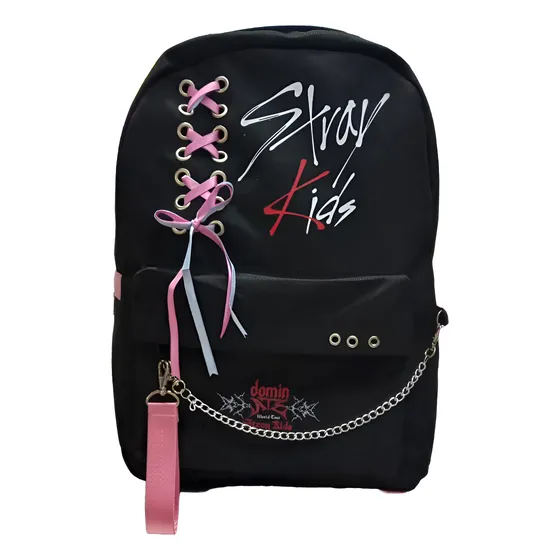 Mochila De Straykids Y Twice, Modelo Coreano, C/ Cinta Y Cad