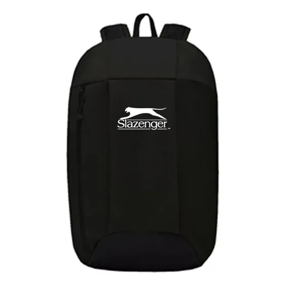 Mochila Slazenger Walking Large Negro 20 Lts | Color Negro/negro Diseño De La Tela Liso