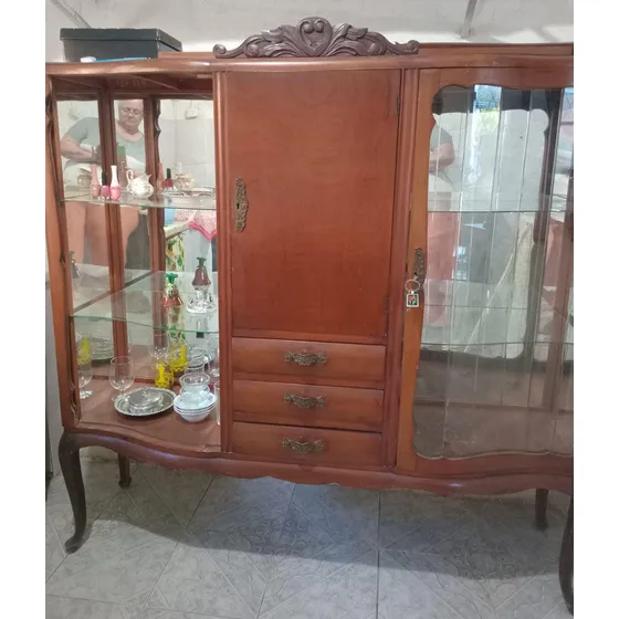Mueble Cristalero Antiguo
