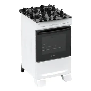 Fogão 4 Bocas Atlas Mônaco Top Glass Automático com Mesa De Vidro Br
