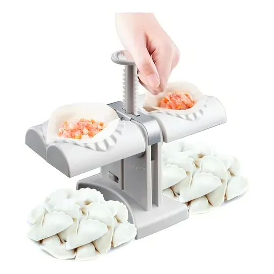 Molde De Prensa Maquina Dumpling Doble Para Empanadas Gris