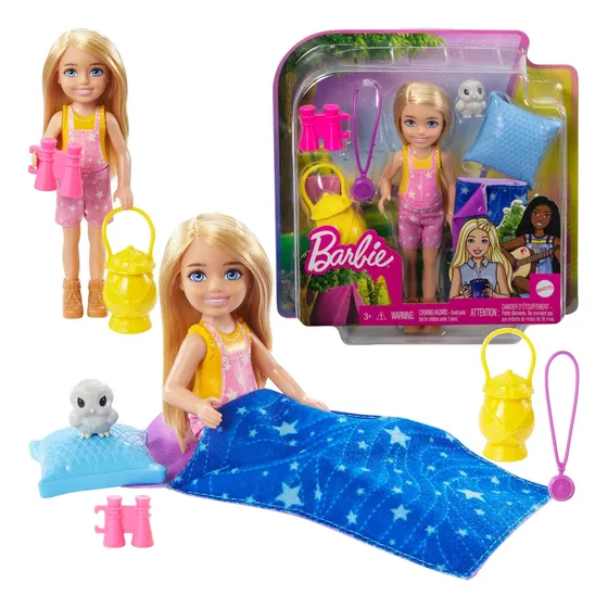Juguete Juego De Camping Barbie Chelsea Con Mascota Hdf77