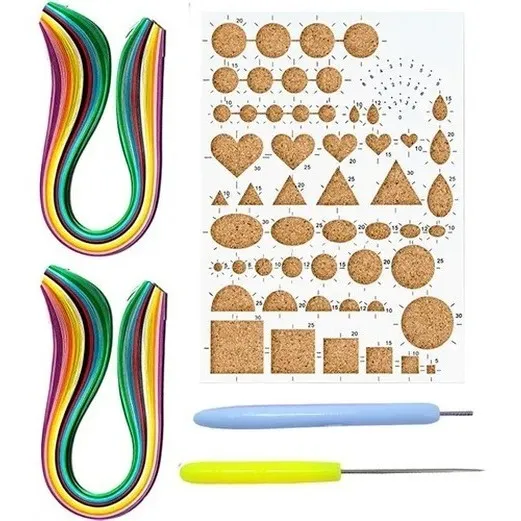 Gabarito Molde Esteca Agulhão Quilling Tiras Papel Filigrana