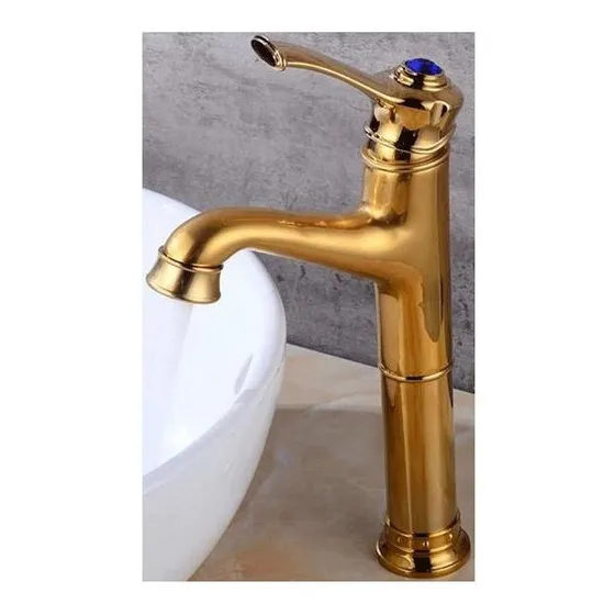 Grifo Cobre Estilo Europeo Dorado Agua Mixta Caliente Fria