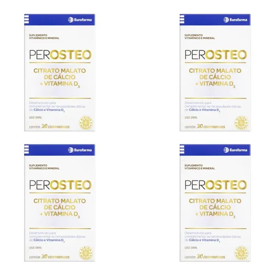 Kit Perosteo Com 4 Caixas De 30 Comprimidos Cada