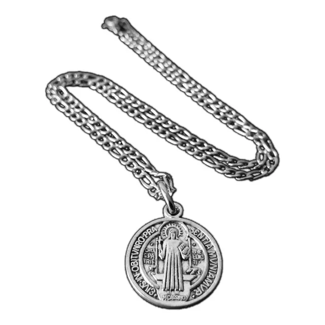 San Benito Collar Acero Inoxidable Dije