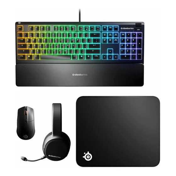 Combo Gamer Marca Steelseries 4 En 1