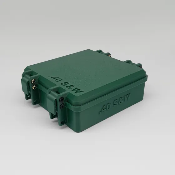Caja Porta Balas Munición 100 Balas Cal. .40 S&w (apilable)